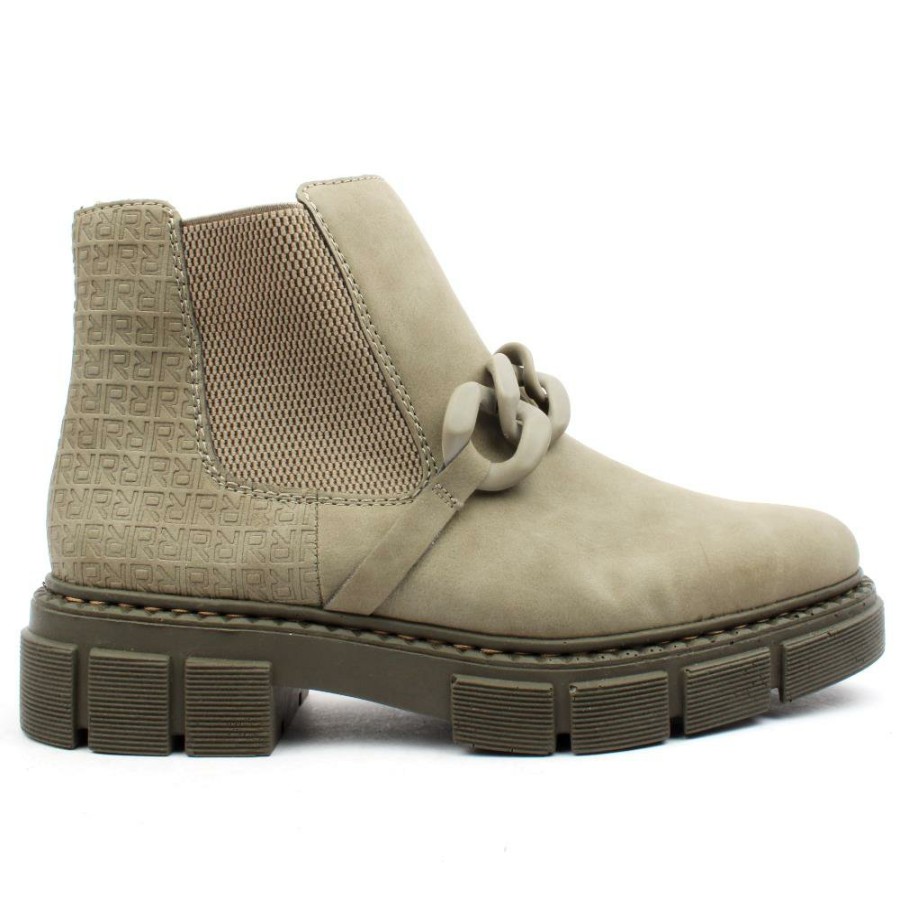 Women Rieker | M3873 Ankle Boot - Green