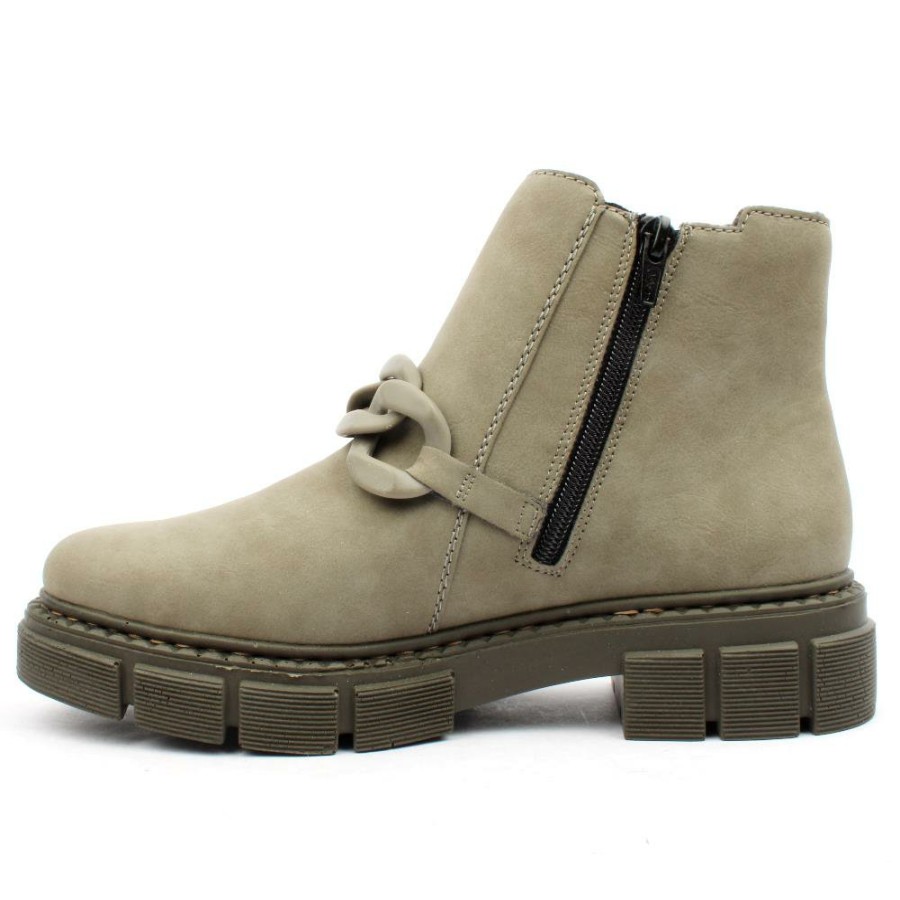 Women Rieker | M3873 Ankle Boot - Green