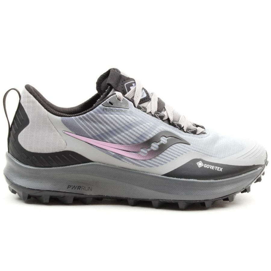 Women Saucony | S10740 Peregrine Gtx Shoe - Grey