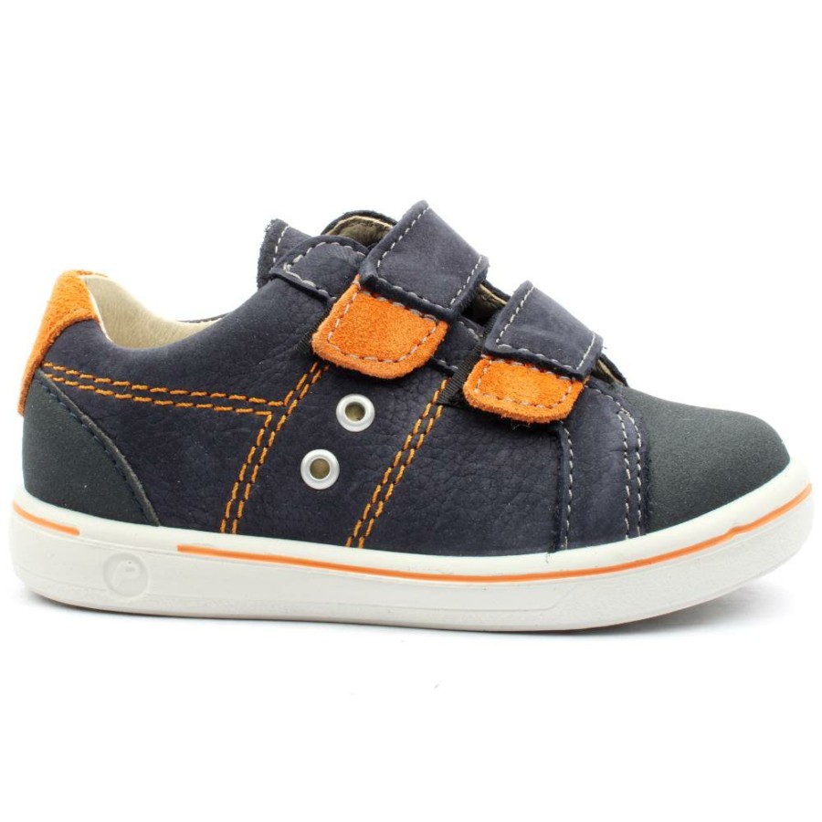 Kids Ricosta | Strap Shoe 2600102 - Navy Orange