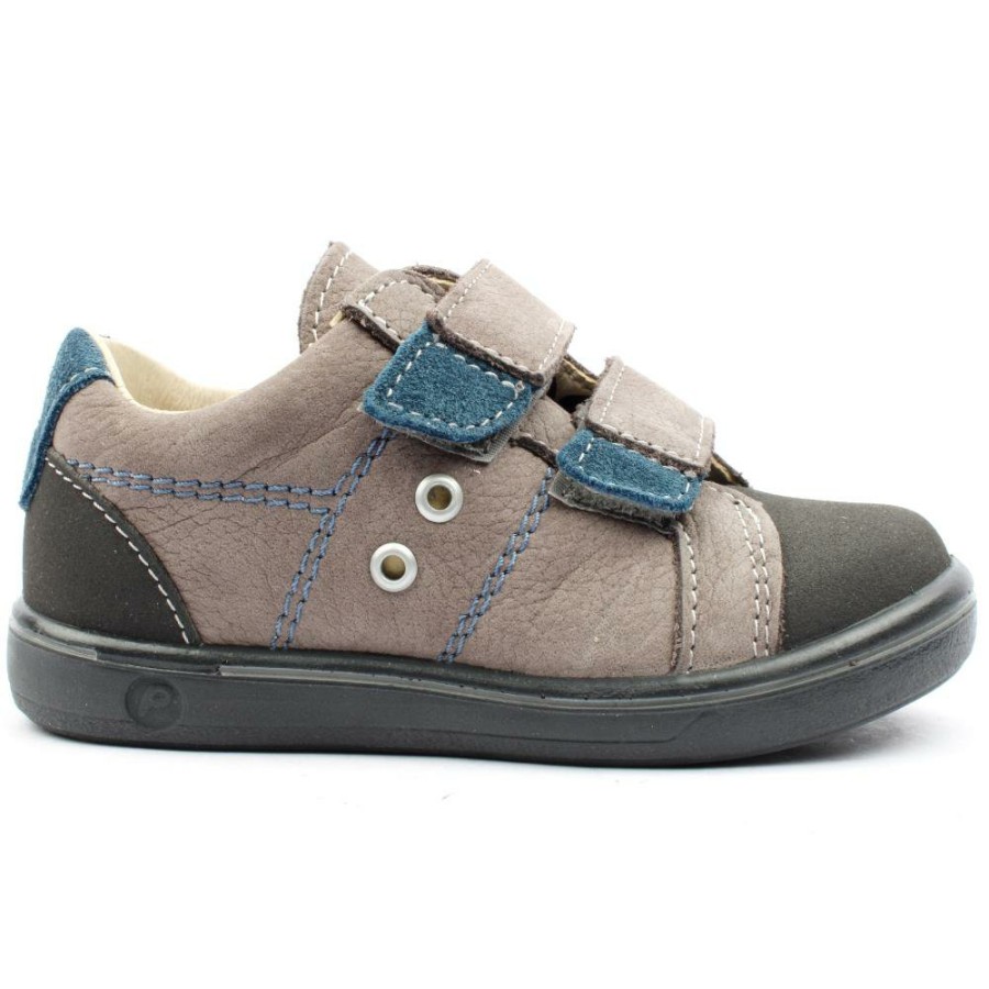 Kids Ricosta | Strap Shoe 2600102 - Grey Blue