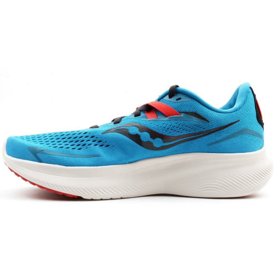 Men Saucony | S20729 Ride 15 Trainer - Blue Multi