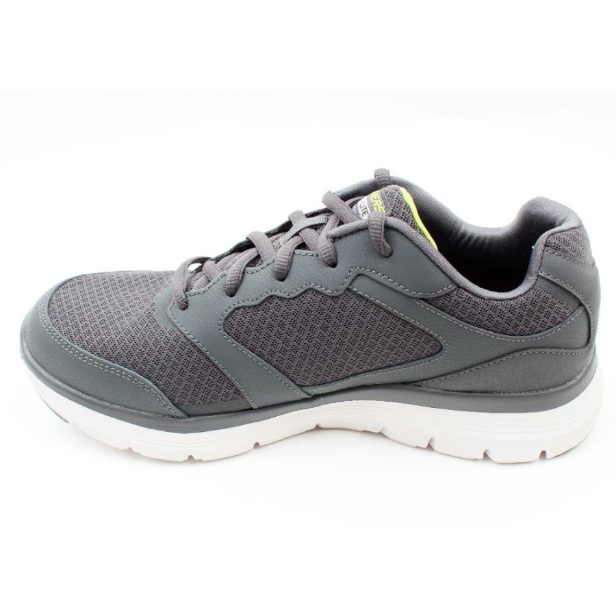 Men Skechers | 232225 Flex Advantage Runner - Charcoal