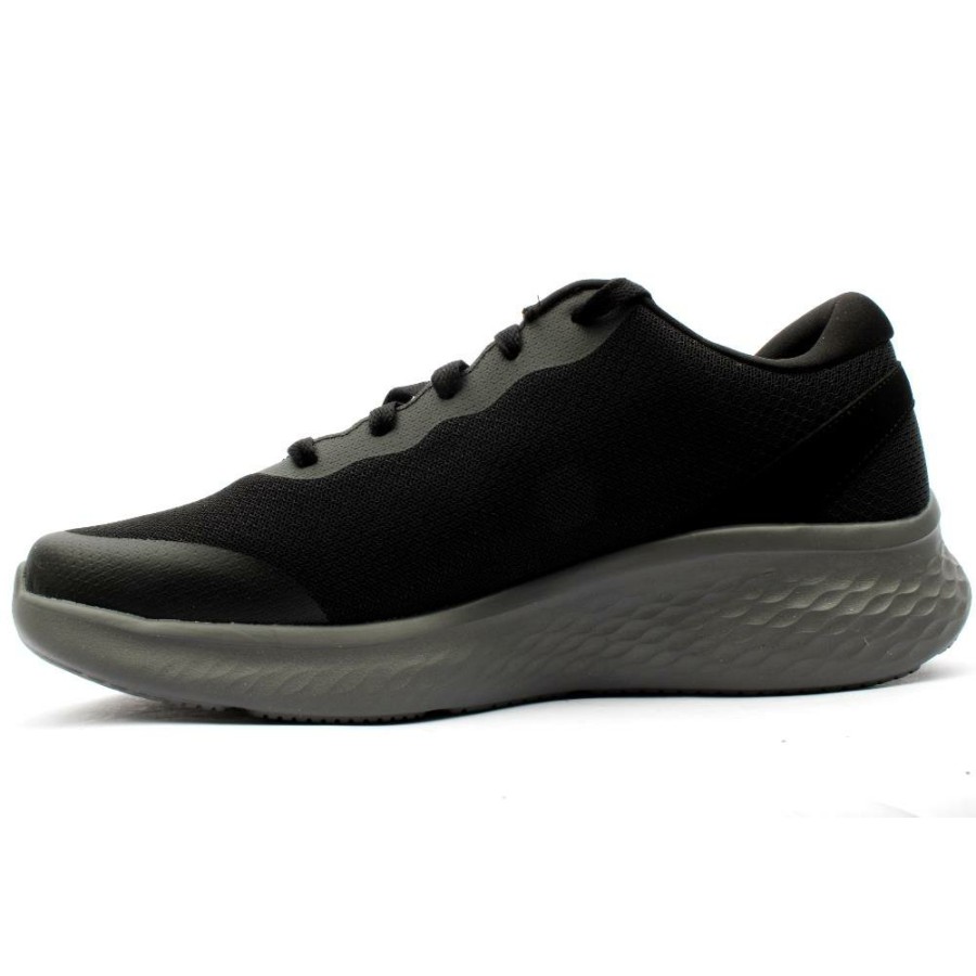 Men Skechers | 232591 Laced Trainer - Black/Grey