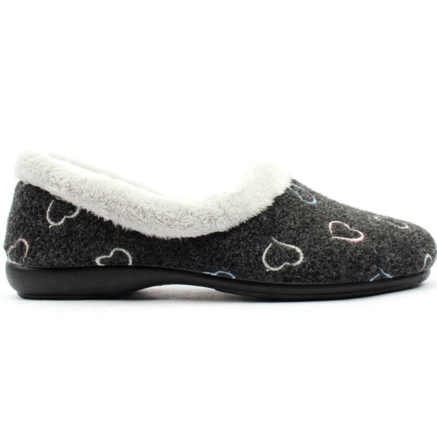 Women Kylebay | 773 126 Slipper - Dark Grey