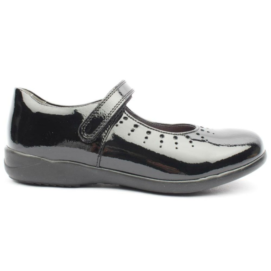 Kids Startrite | Mary Jane Strap Shoe - Black Patent H