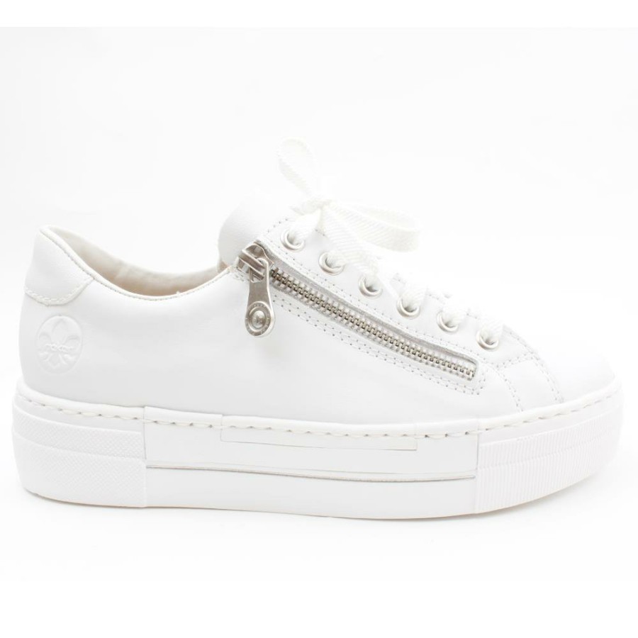 Women Rieker | N4921 Laced Shoe - White