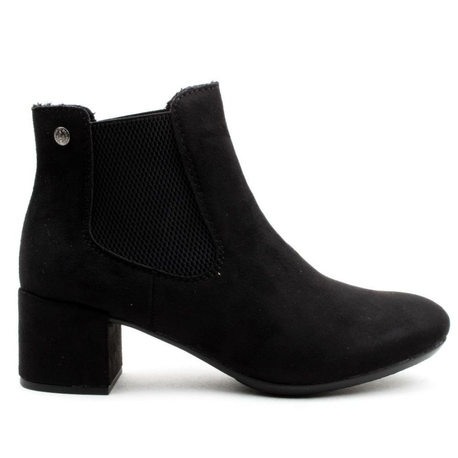 Women Rieker | 70284 Low Heel Boot - Black Black