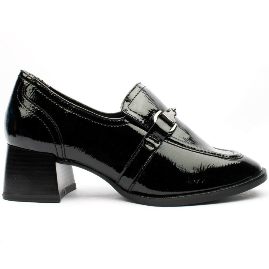 Women Tamaris | 24434 Block Heel Shoe - Black