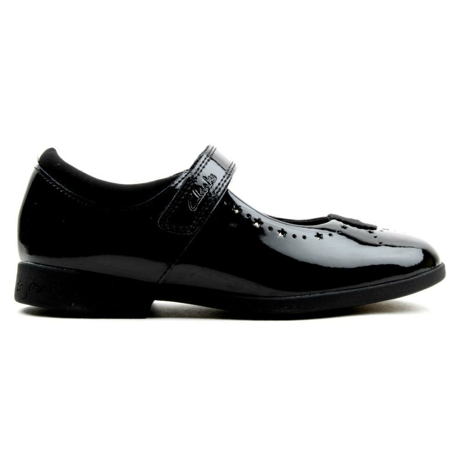 Kids Clarks | Magicstepbaro Shoe - Black Patent H