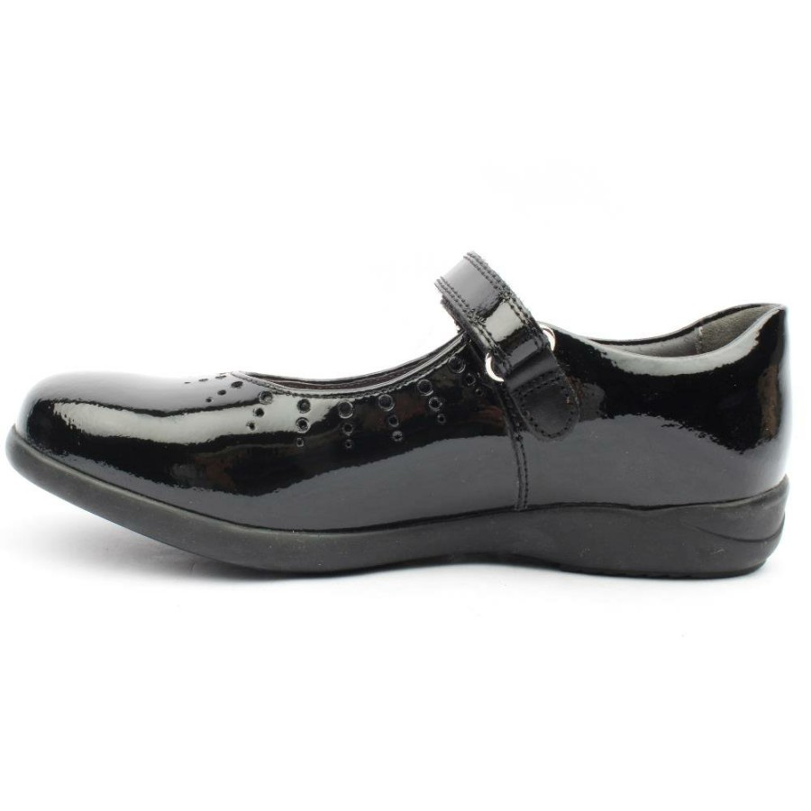 Kids Startrite | Mary Jane Strap Shoe - Black Patent E