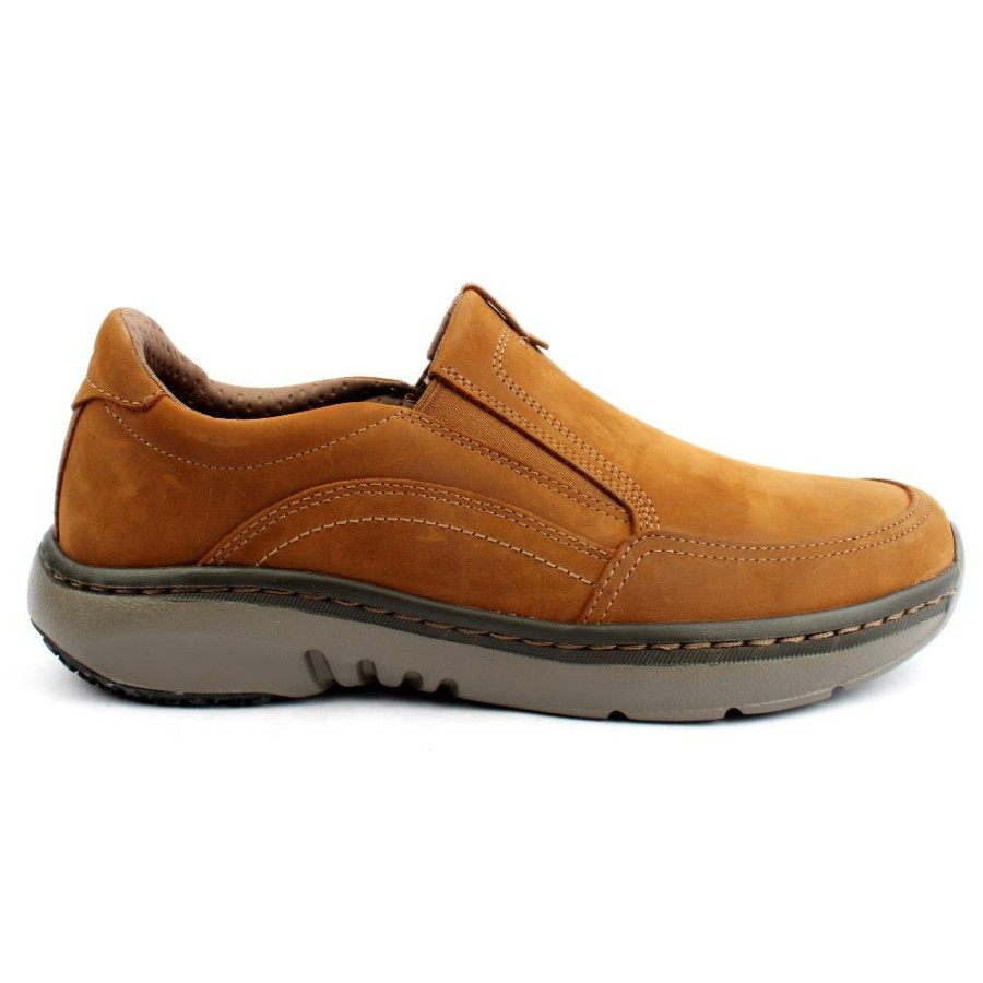 Men Clarks | Prostep Slip On Shoe - Beeswax