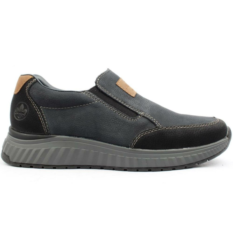 Men Rieker | B0654 Slip On Shoe - Navy