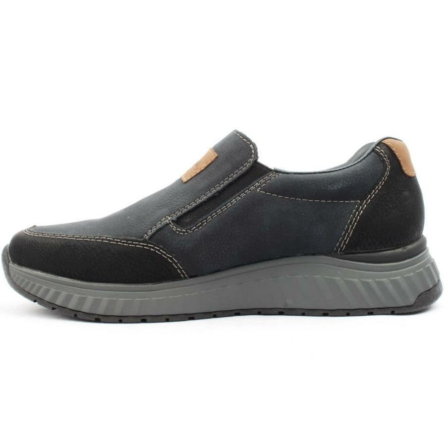 Men Rieker | B0654 Slip On Shoe - Navy