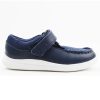 Kids Clarks | Crest Moc K Runner - Blue F