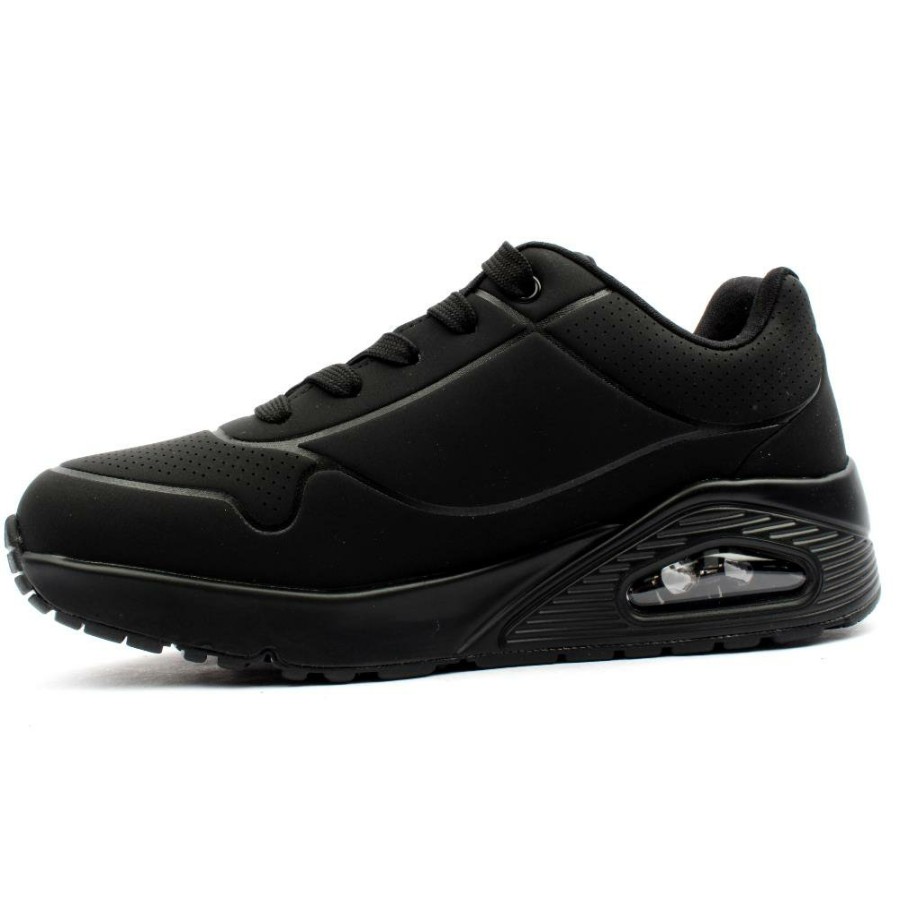 Kids Skechers | 403674L Junior Trainer - Black Black