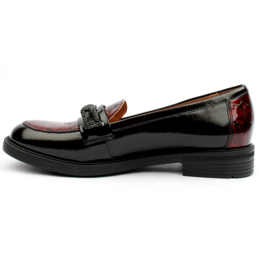 Women Bioeco by Arka | Bioeco 6418 2556 Loafer Shoe - Burgundy Patent