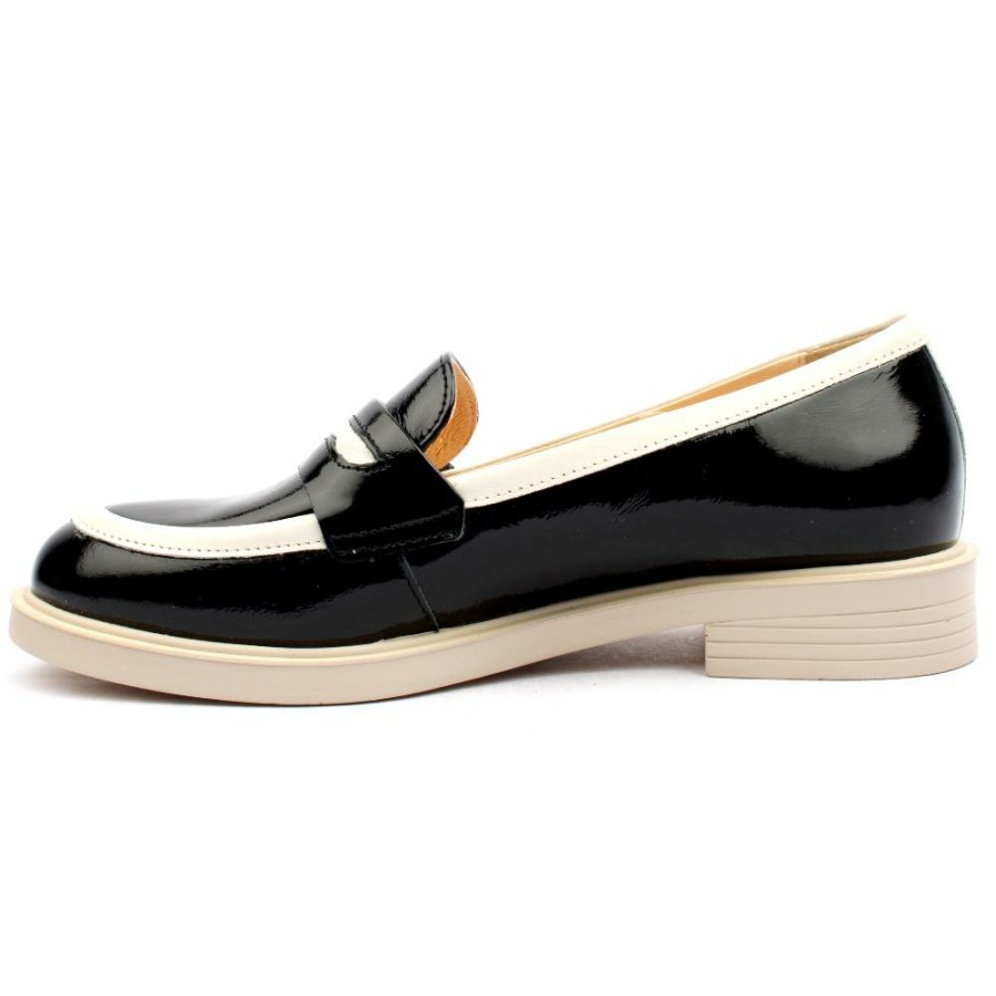 Women Bioeco by Arka | Bioeco 6425 1974 Loafer Shoe - Black Beige