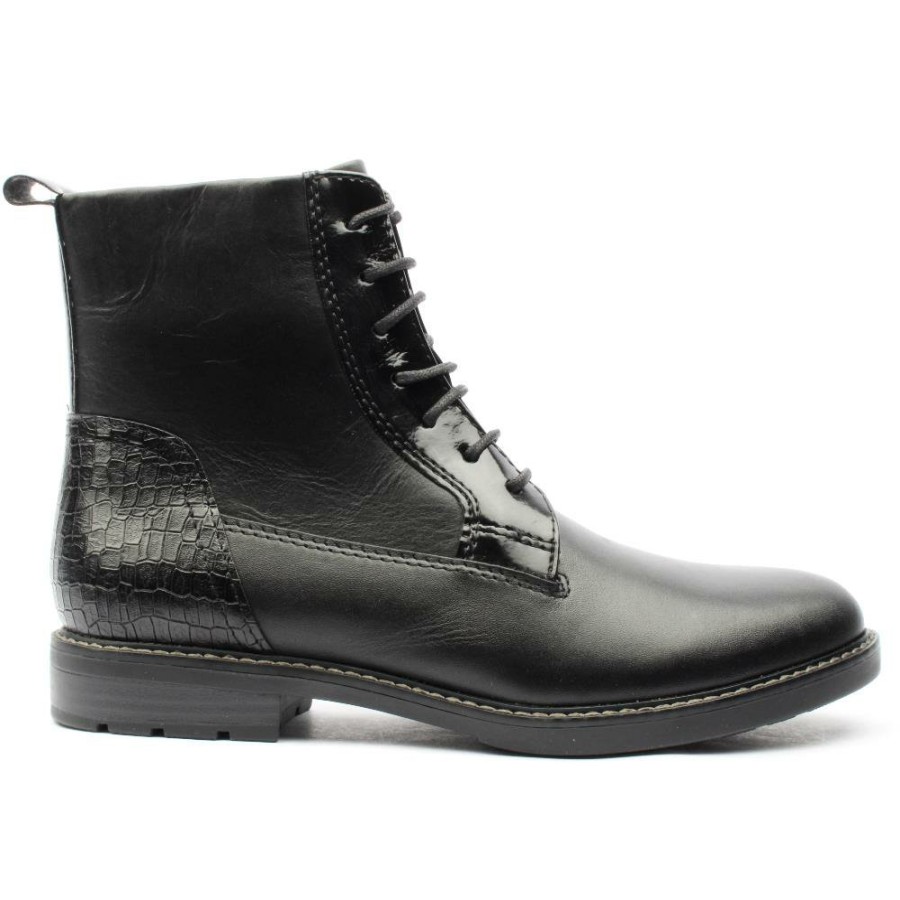 Women Marco Tozzi | 25102 Laced Boot - Black