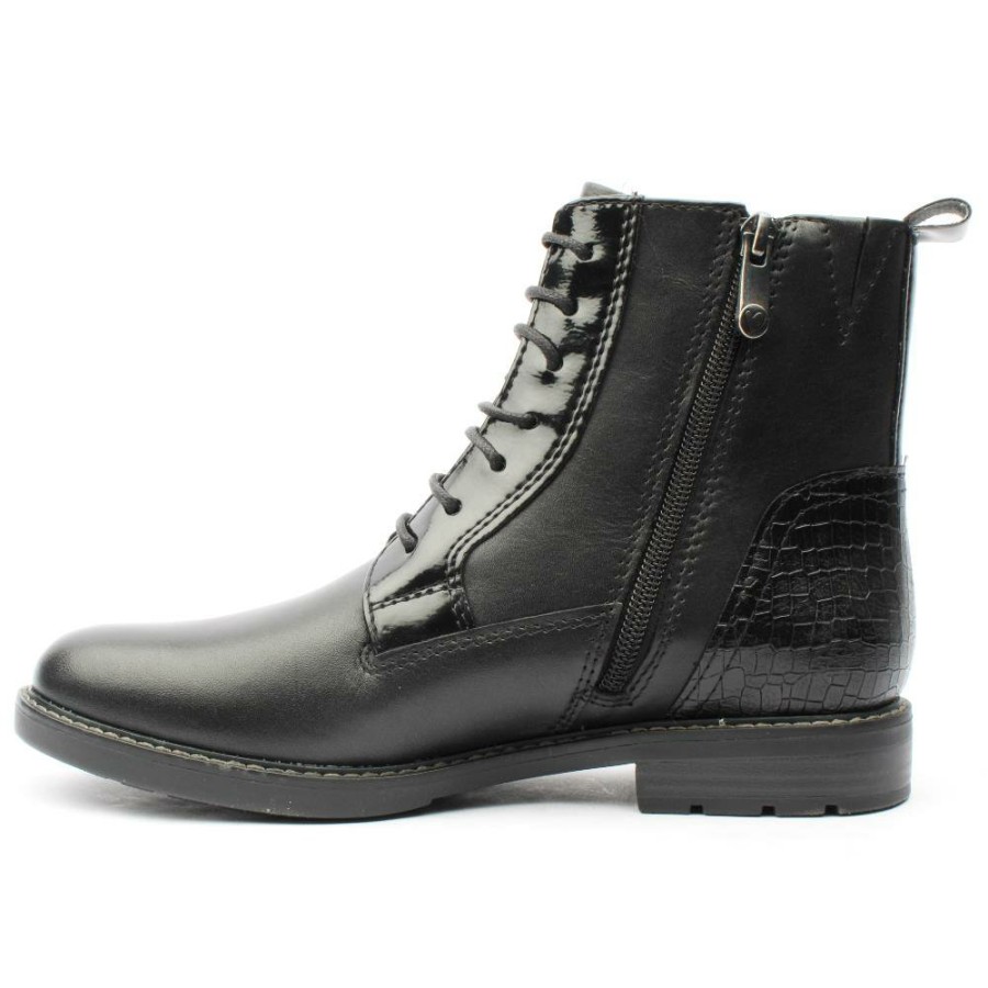 Women Marco Tozzi | 25102 Laced Boot - Black