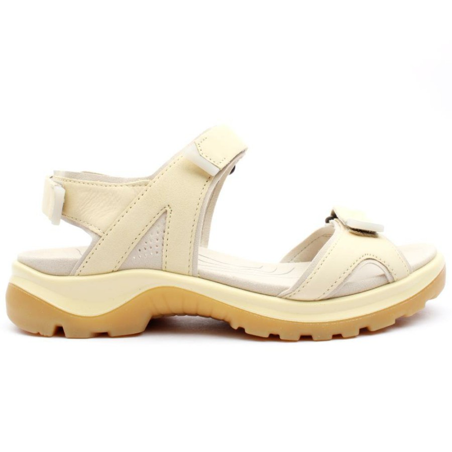 Women ECCO | 822153 Velcro Offroad Sandal - Straw