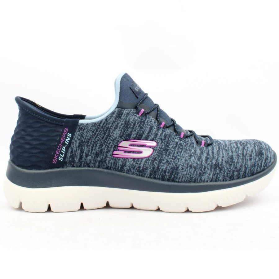 Women Skechers | 149937 Summits - Navy/Purple