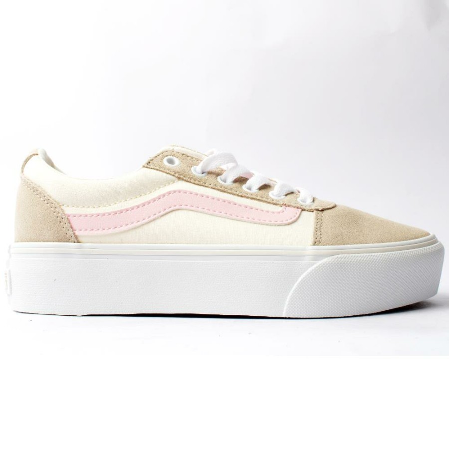 Women Vans | Wm Ward Platform Laced Shoe - Beige