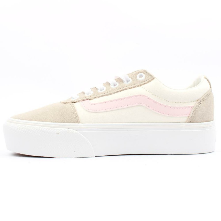 Women Vans | Wm Ward Platform Laced Shoe - Beige