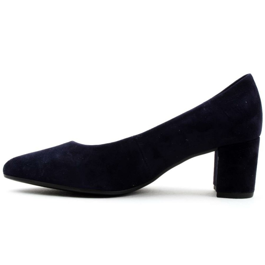 Women Gabor | Gab450 Court Shoe - Navy Suede