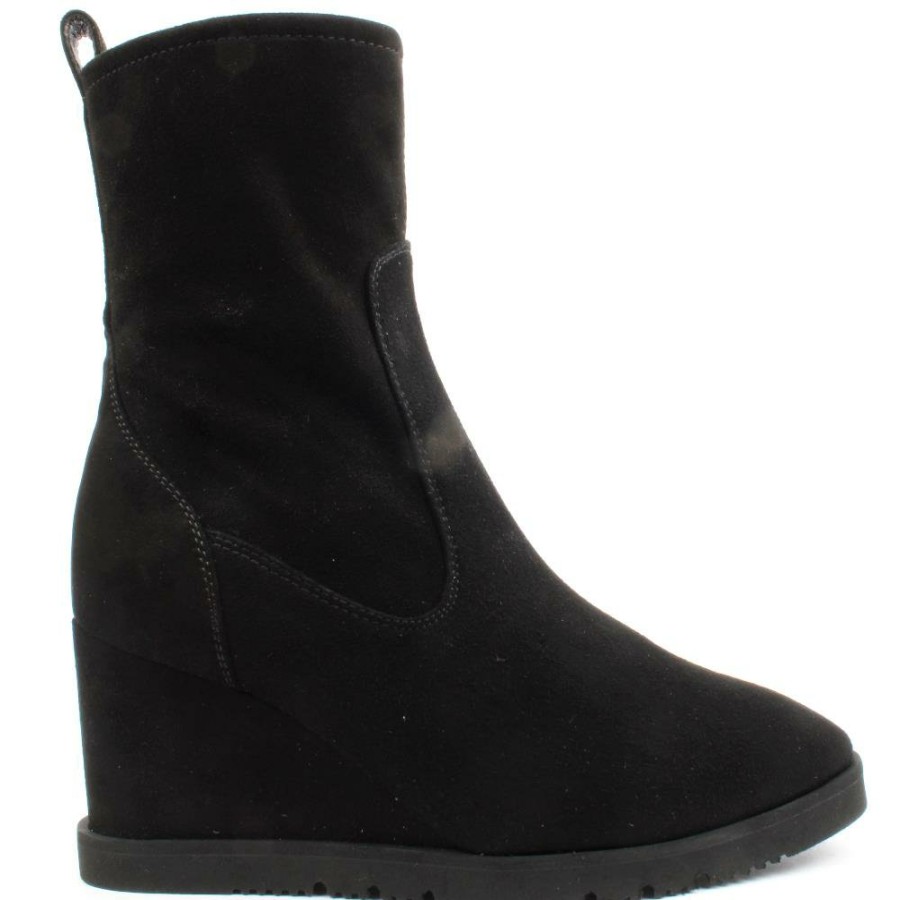 Women Unisa | Uday Wedge Boots - Black