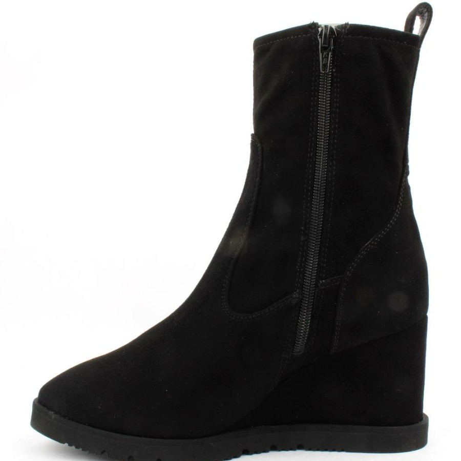 Women Unisa | Uday Wedge Boots - Black