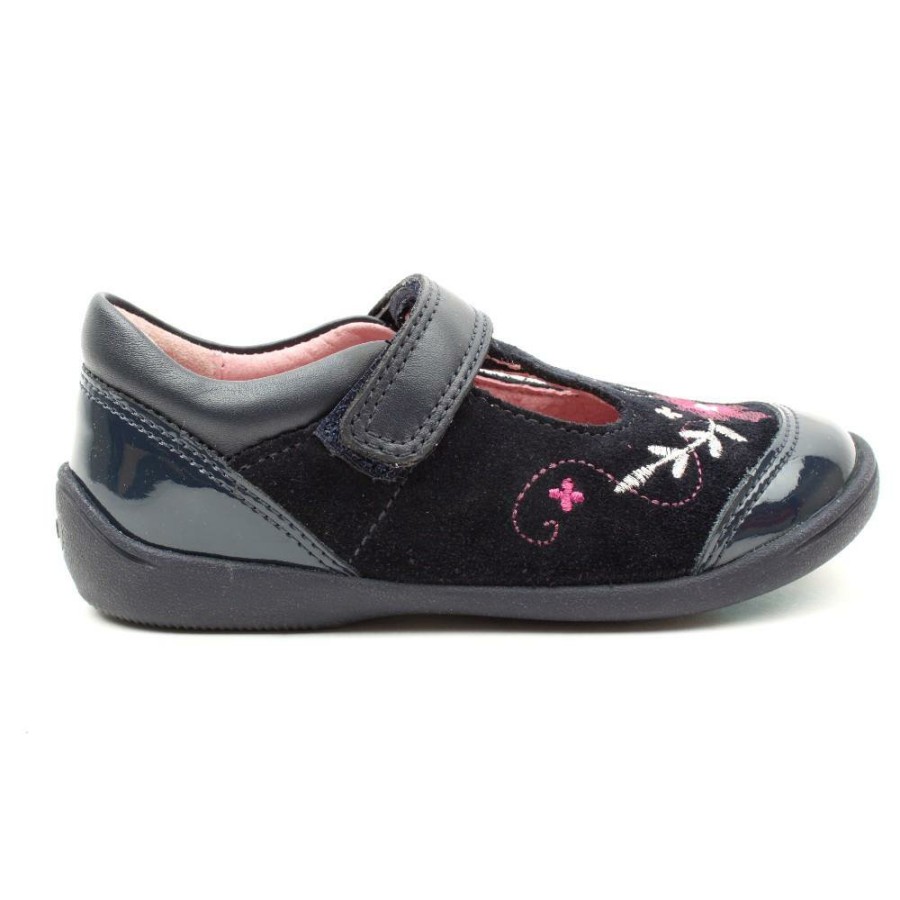 Kids Startrite | Dance Tbar First Shoe - Navy Multi F