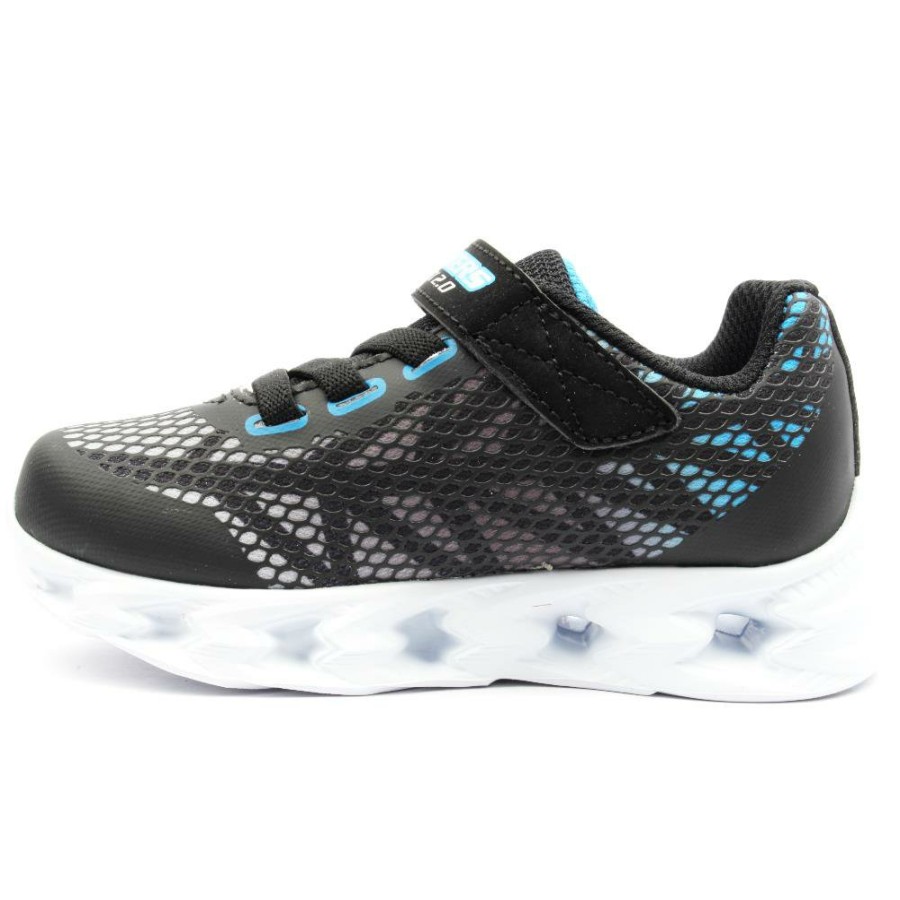 Kids Skechers | 400602N Vortex Junior Trainer - Black Blue