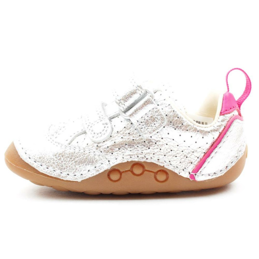 Kids Clarks | Tiny Sky T Prewalker Shoe - Metallic G