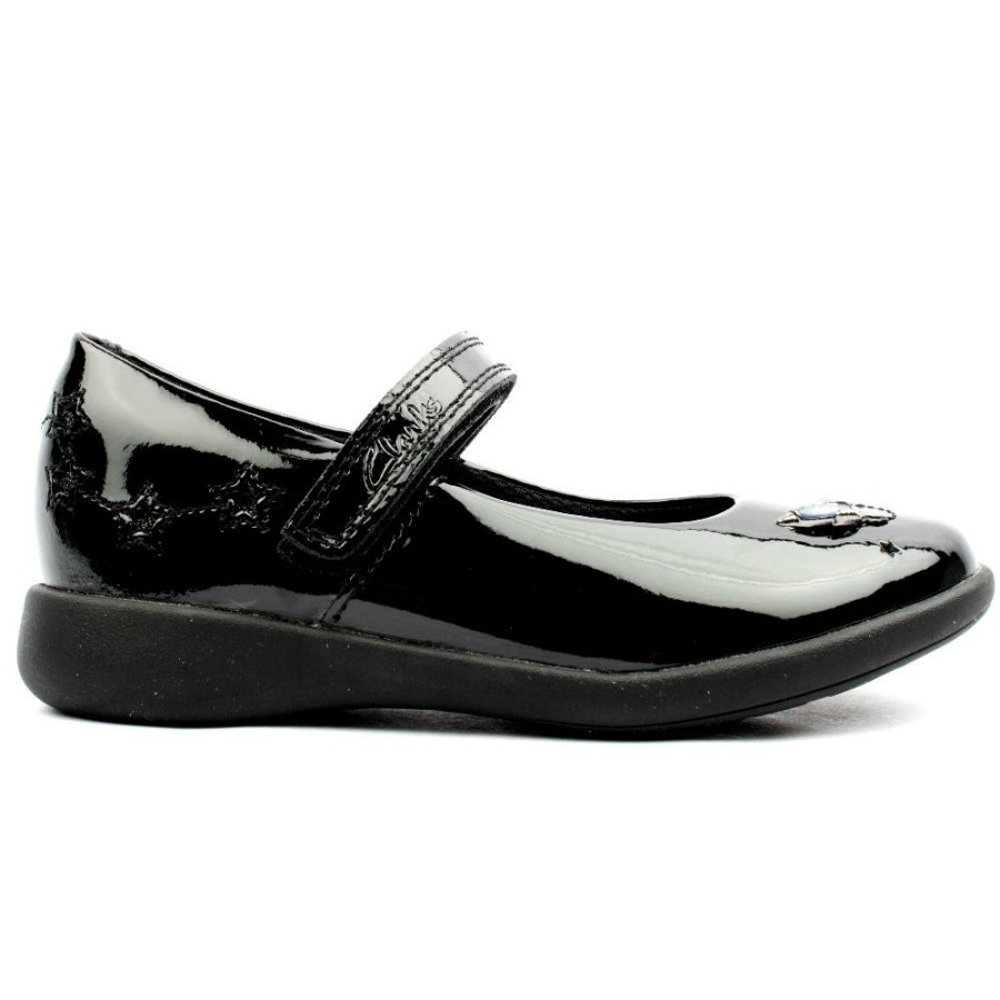 Kids Clarks | Etch Space K Bpf - Black Patent F