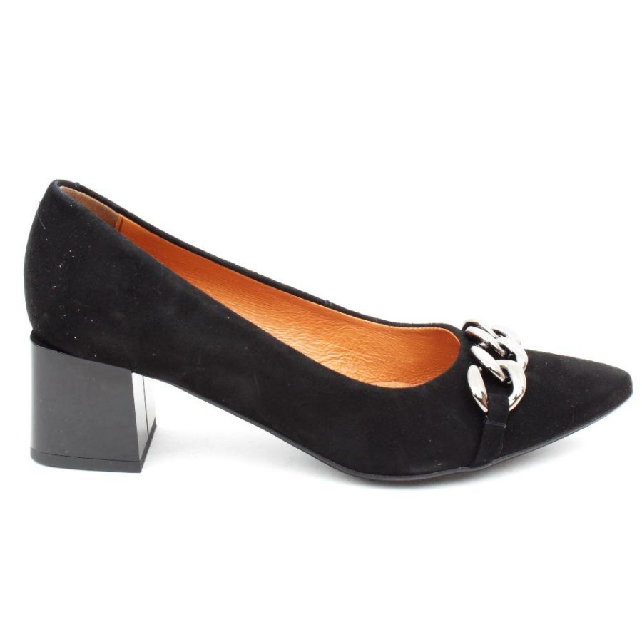 Women Bioeco by Arka | Bioeco 6133 Heeled Shoe - Black Suede