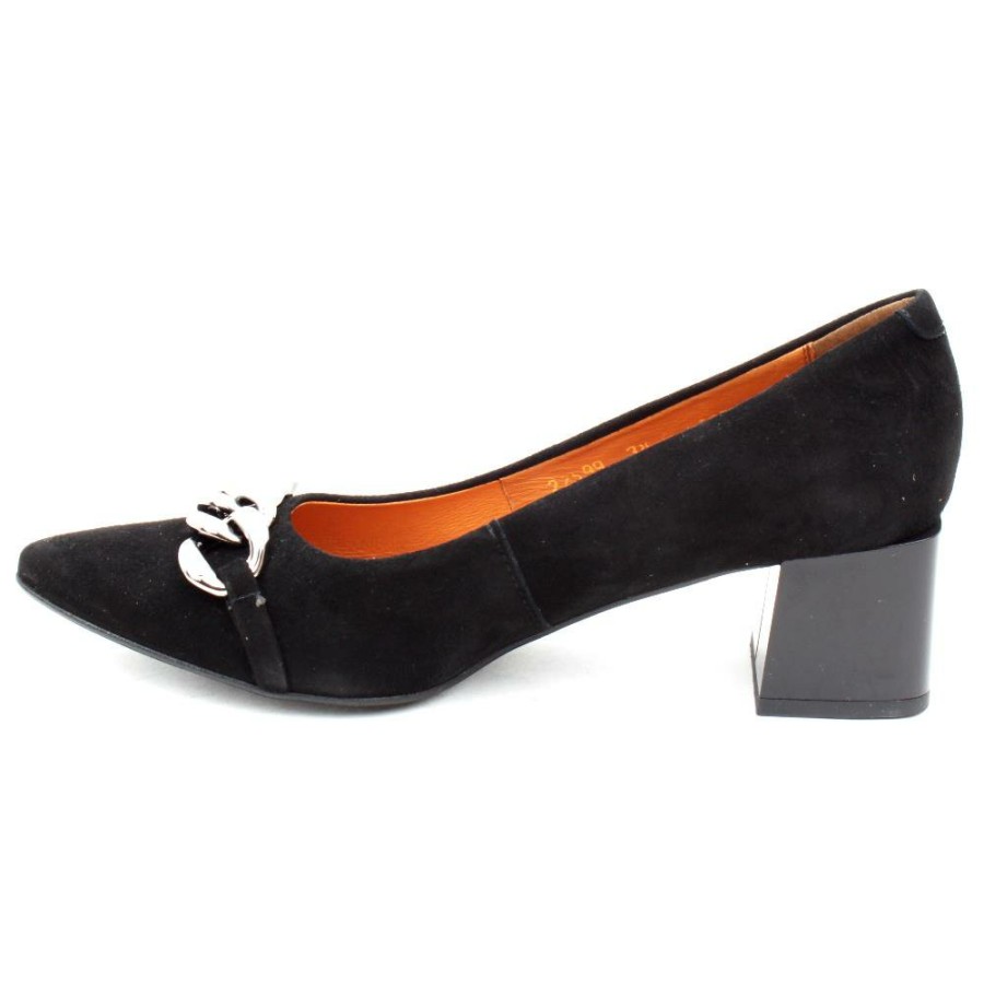 Women Bioeco by Arka | Bioeco 6133 Heeled Shoe - Black Suede