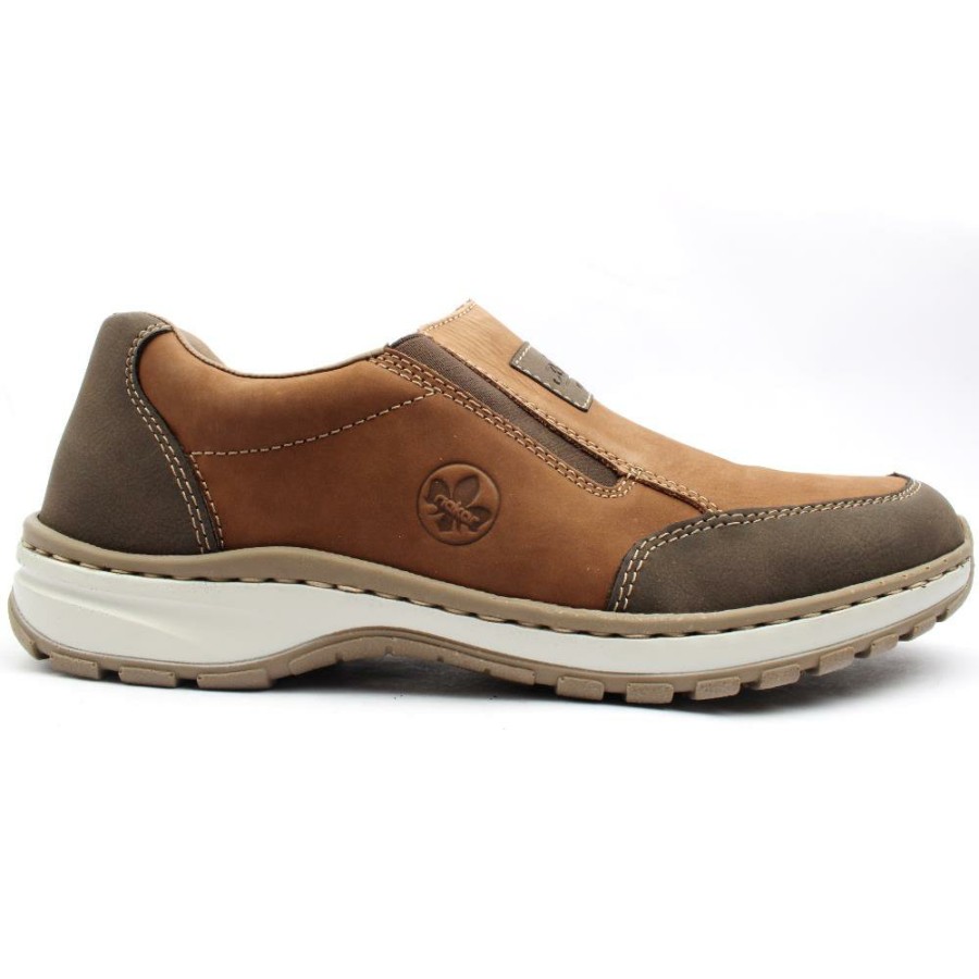 Men Rieker | 03354 Slip On Shoe - Brown