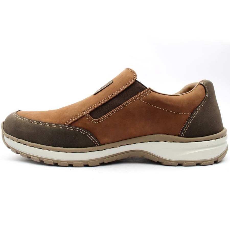 Men Rieker | 03354 Slip On Shoe - Brown