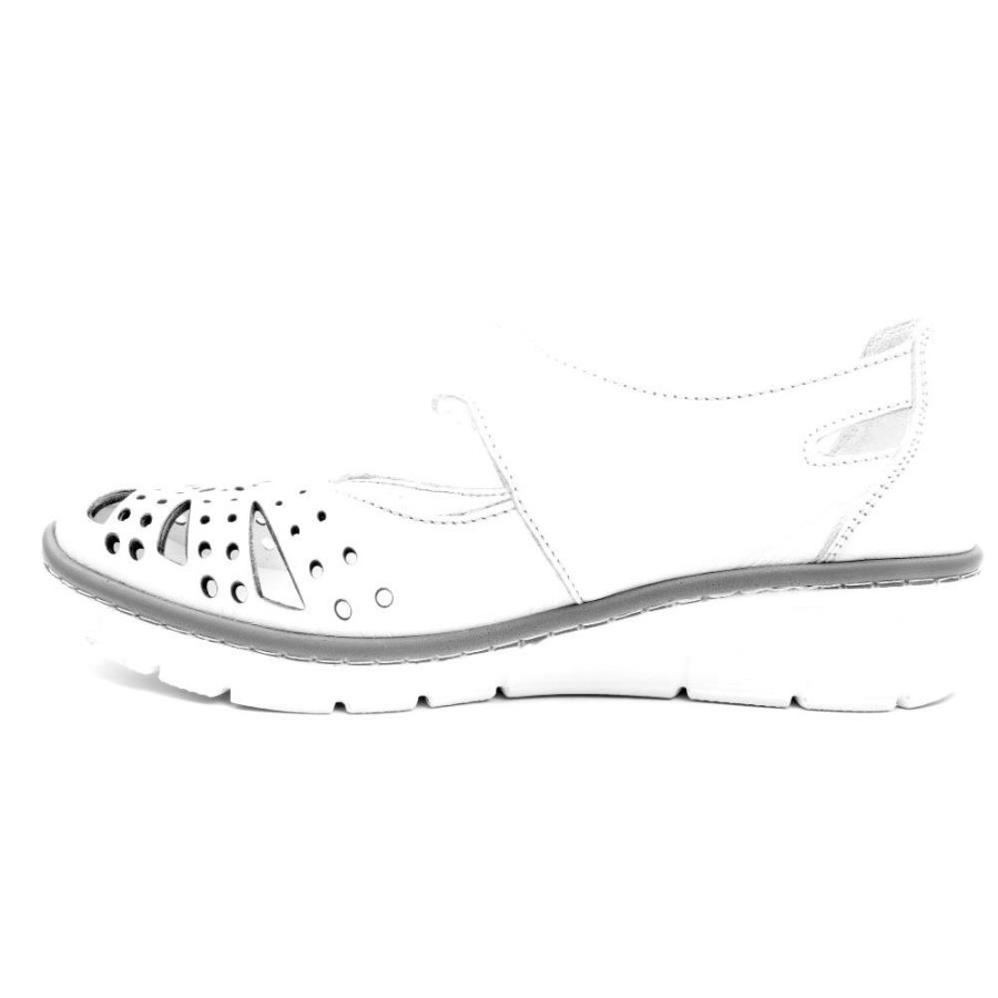 Women Softmode | Taylor Strap Shoe - White Beige