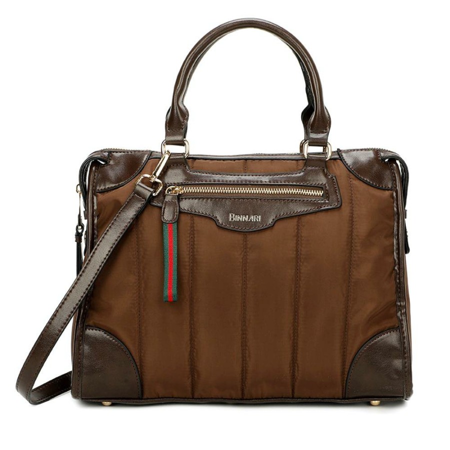 Accessories & Christmas Gift Ideas Binnari Handbags | Binnari 19940 Vittoria Handbag - Brown