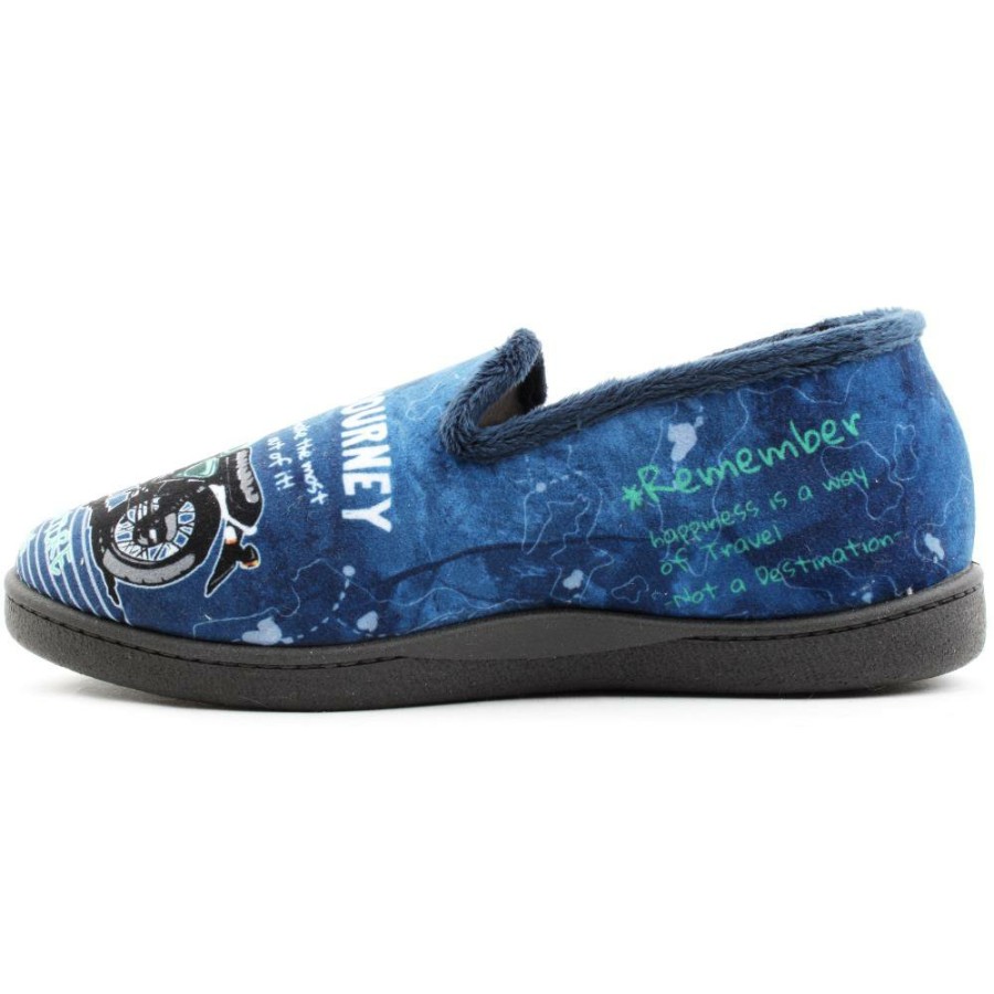 Men Plumaflex | R12228 Slipper - Blue Multi