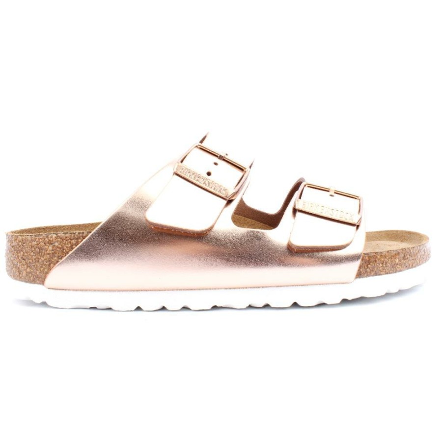 Women Birkenstock | 952093 Mule Arizona - Metallic