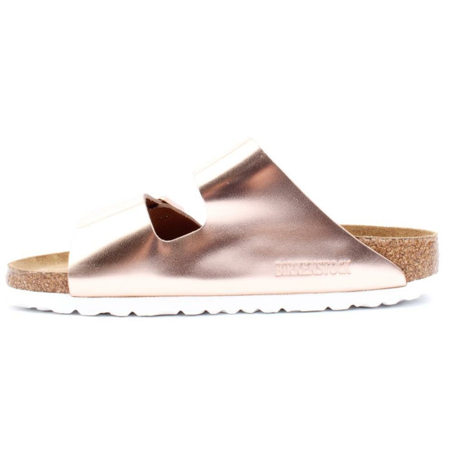 Women Birkenstock | 952093 Mule Arizona - Metallic