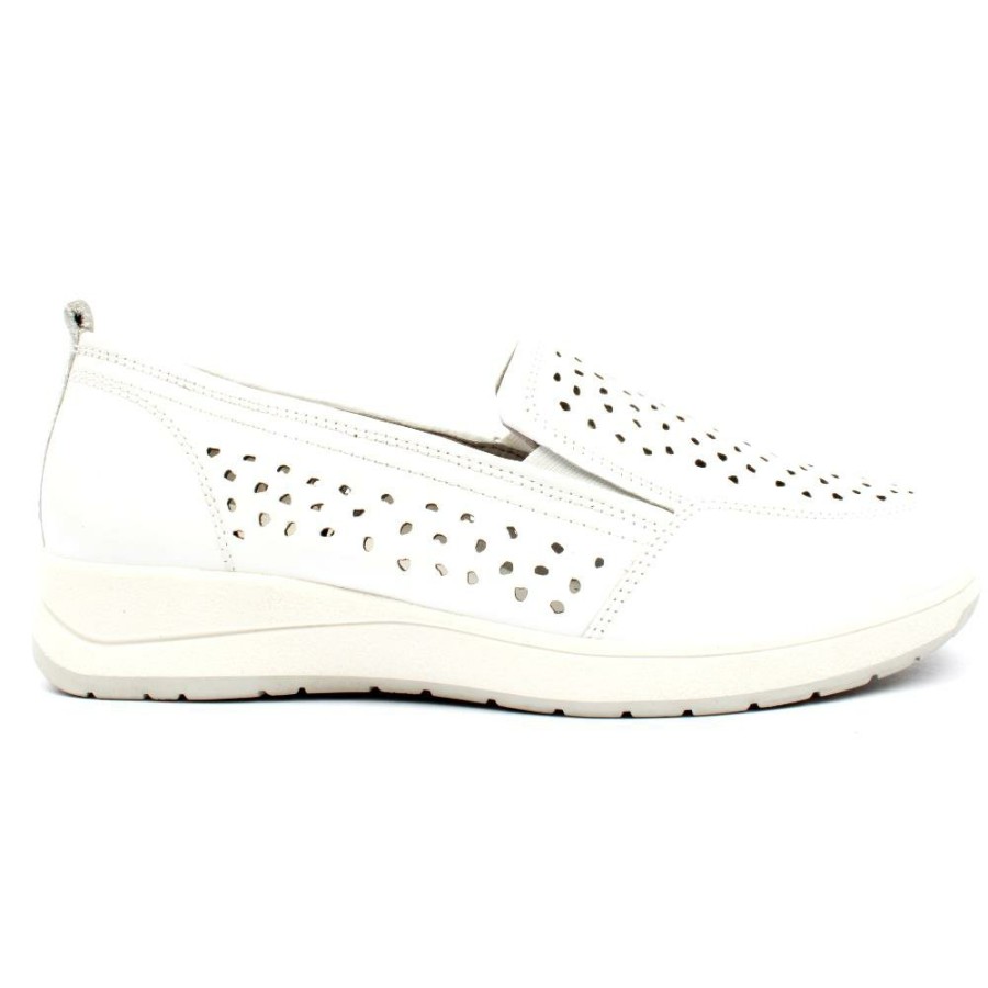 Women Caprice | 24760 Slip On Shoe - White