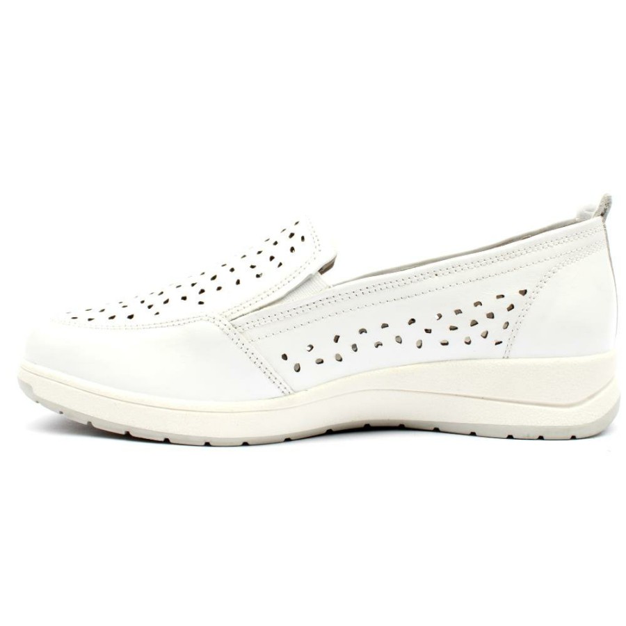 Women Caprice | 24760 Slip On Shoe - White