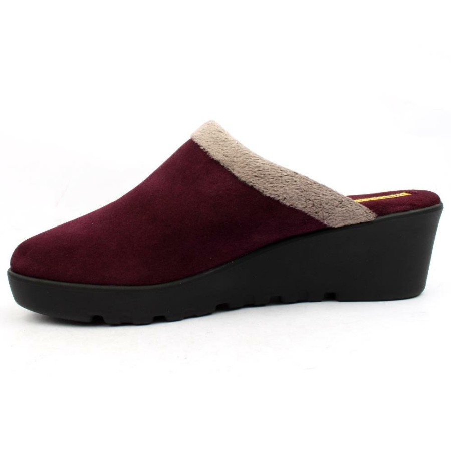 Women Nordika | 2286 Wedge Slipper Mule - Purple Suede