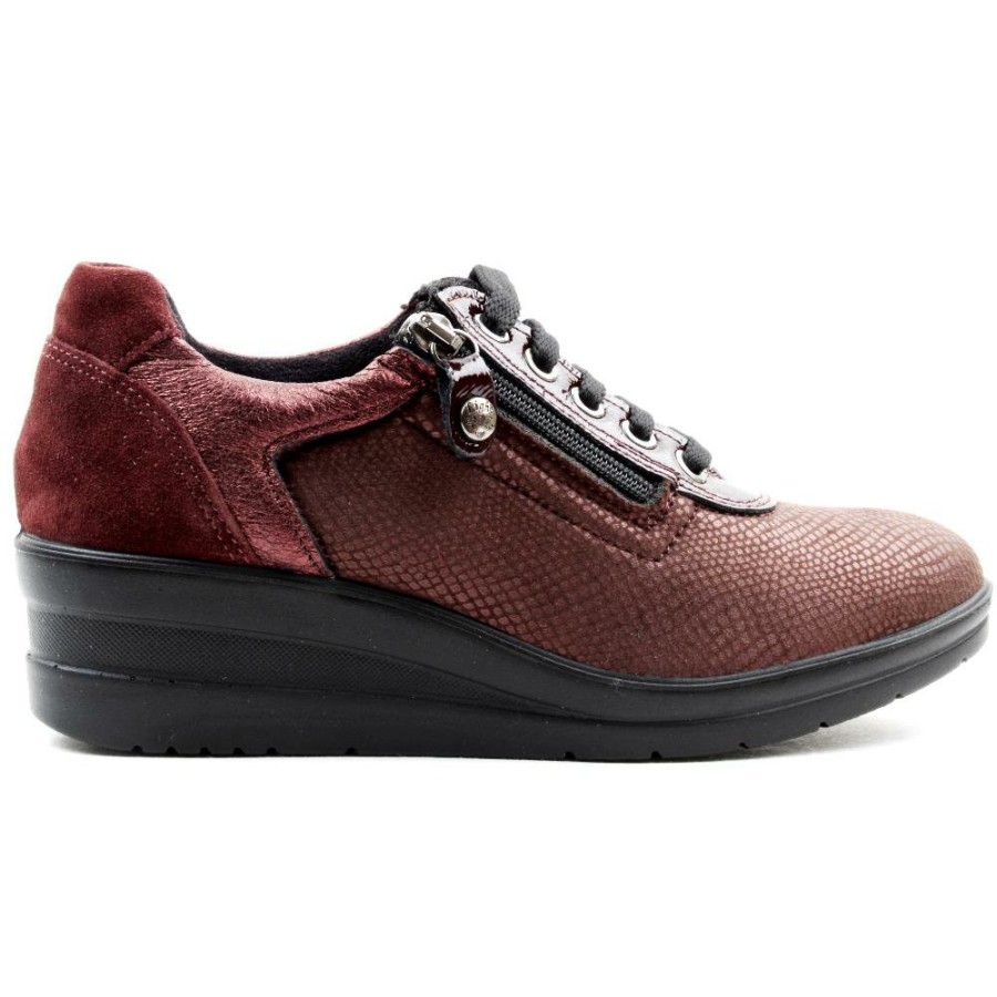 Women IMAC | 255700 Laced Shoe - Burgundy