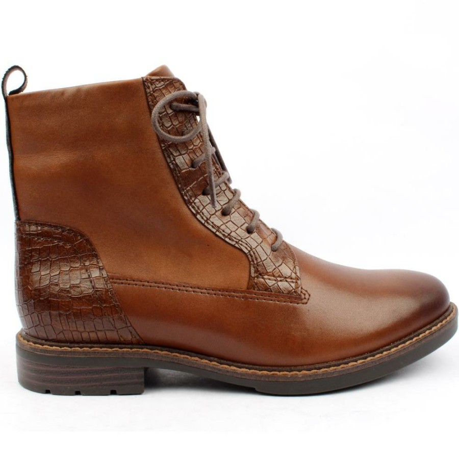 Women Marco Tozzi | 25102 Laced Boot - Tanmulti