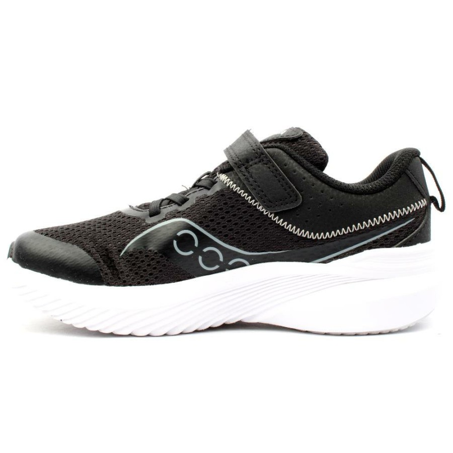 Kids Saucony | Sk267270 Velcro Trainer - Black/Grey